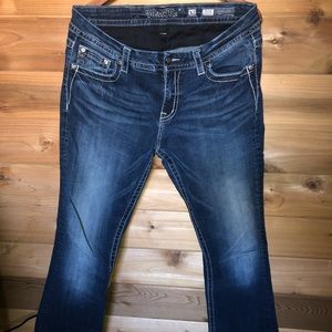 Miss Me mid-rise “Easy Boot” cut jeans, size 32